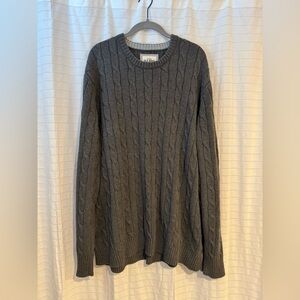 Old Navy Men’s Cable Knit 100% Cotton Y2K Sweater Holiday 2007